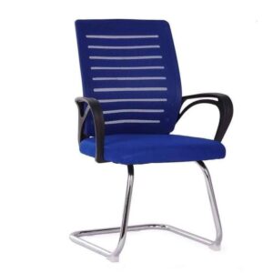 Blue Mid-Back Mesh Chair