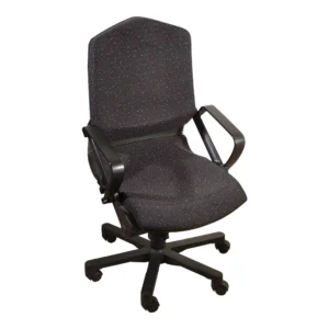 Demo photo of a black office chair, mirrored view